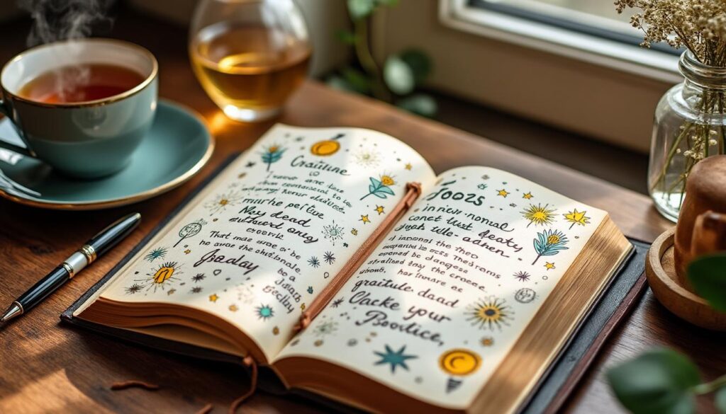 découvrez des exemples et idées originales pour remplir votre carnet de gratitude en 2025 et cultivez la positivité au quotidien.